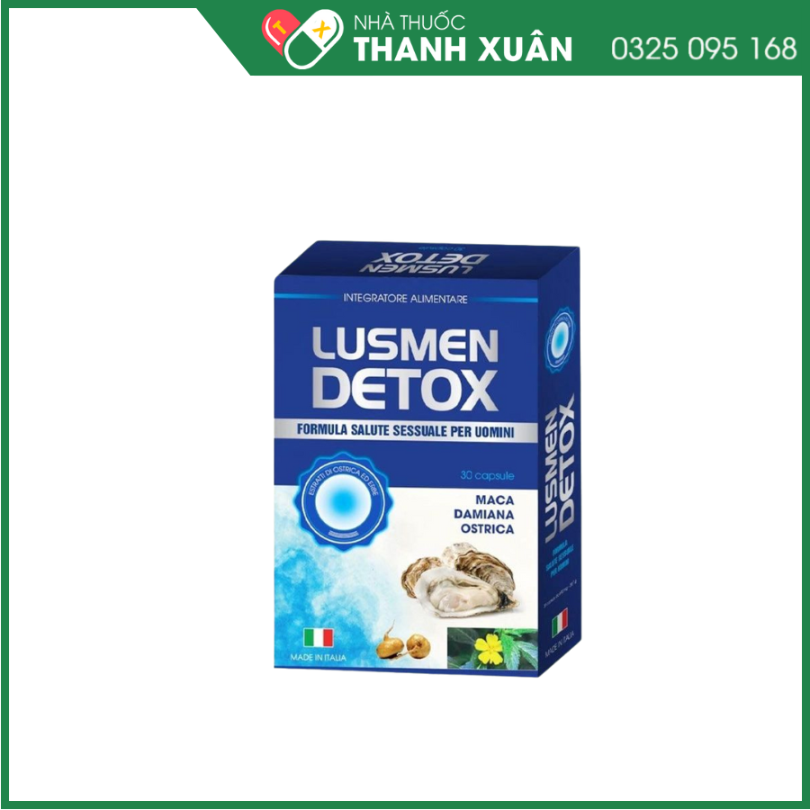Lusmen detox - Hỗ trợ tăng cường sức khỏe và sinh lý nam giới